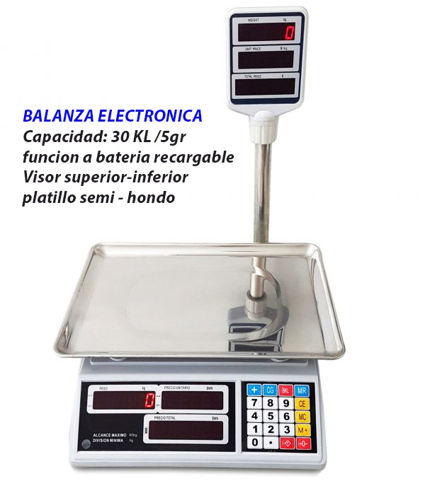 BALANZA : BALANZA ELECTRONICA PARA PESAR PERSONAS TS-30- PERU LIMA